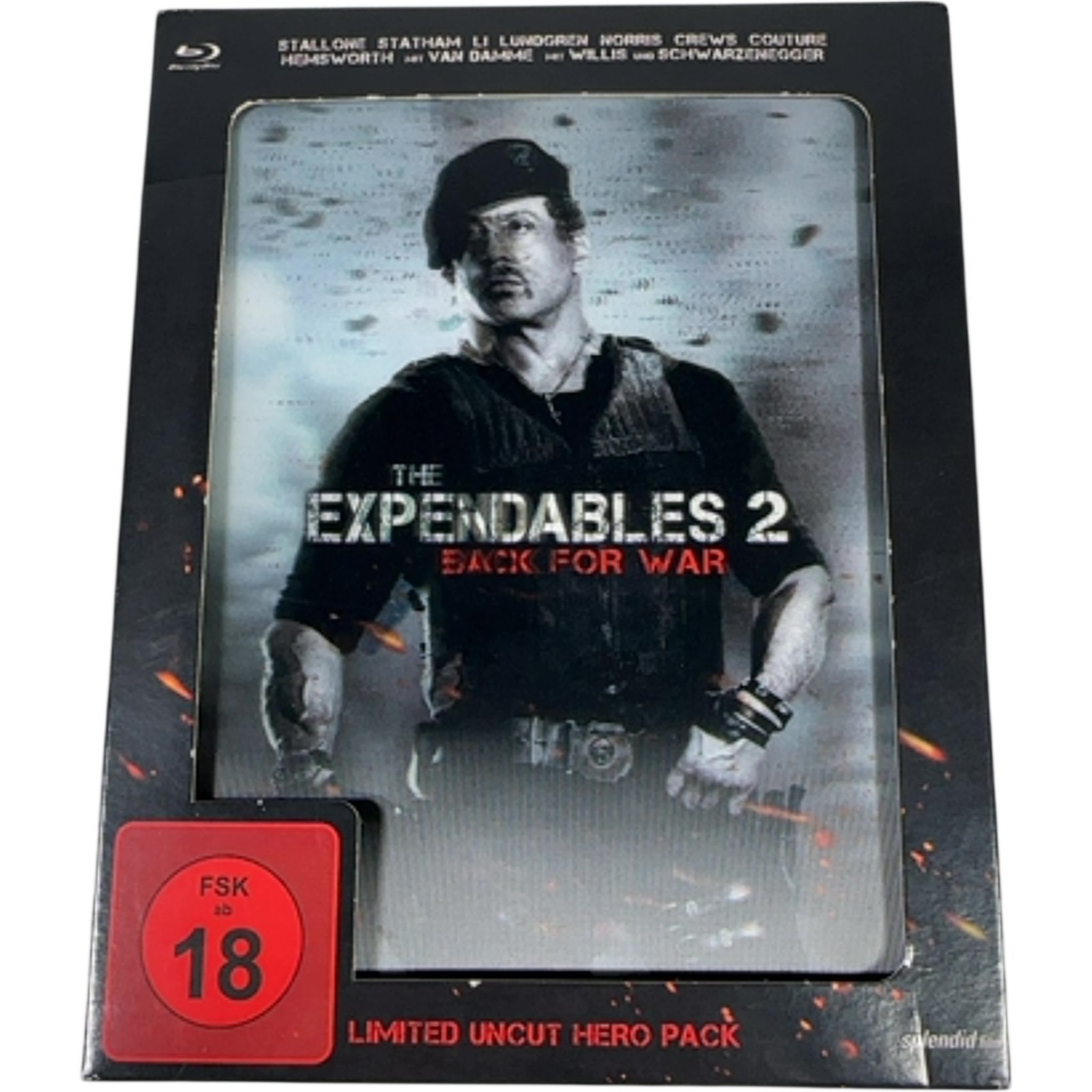 The Expendables 2 Hero Pack Back For War Blu Ray Steelbook Limited German Import