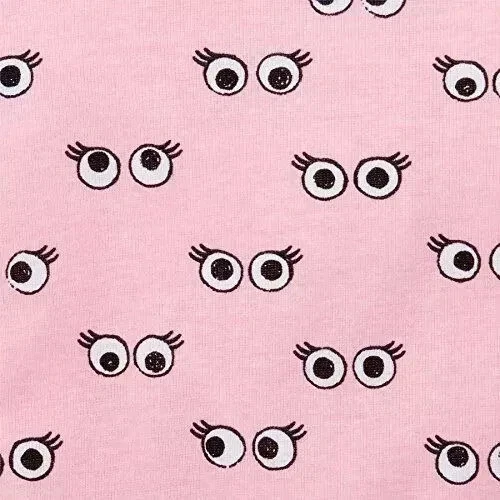 B8!¡GUAU! Pijama para dormir NUEVO CON ETIQUETAS 12-18M The Children's Place Girls ROSA OJOS GOOGLY Foto 4 de 4