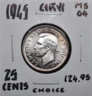 1945 Canada 25 Cents