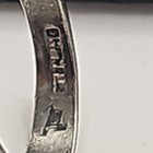 925 Sterling Silver Trading Post Marked Oval Turquoise Old PAWN sz4 — photo 6