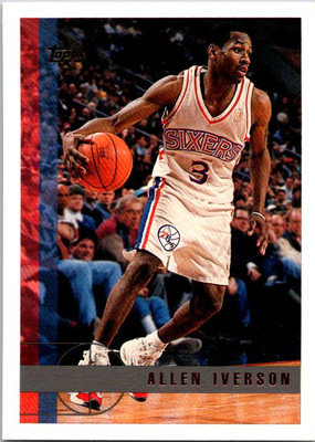 1997-98 Topps #54 Allen Iverson basketball card 7FFFF