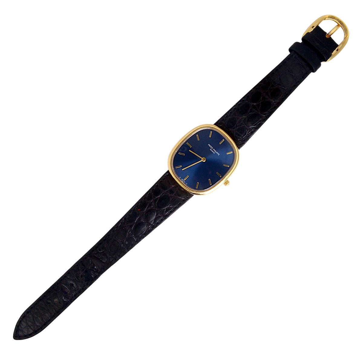 PATEK PHILIPPE プレート Patek Philippe Golden Ellipse Blue Dial Automatic 31x35 Yellow