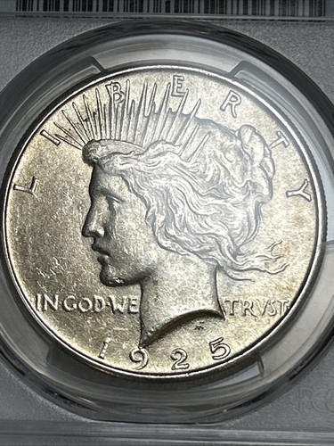 1925 Peace Dollar MS61 PCGS Certified - Picture 4 of 4