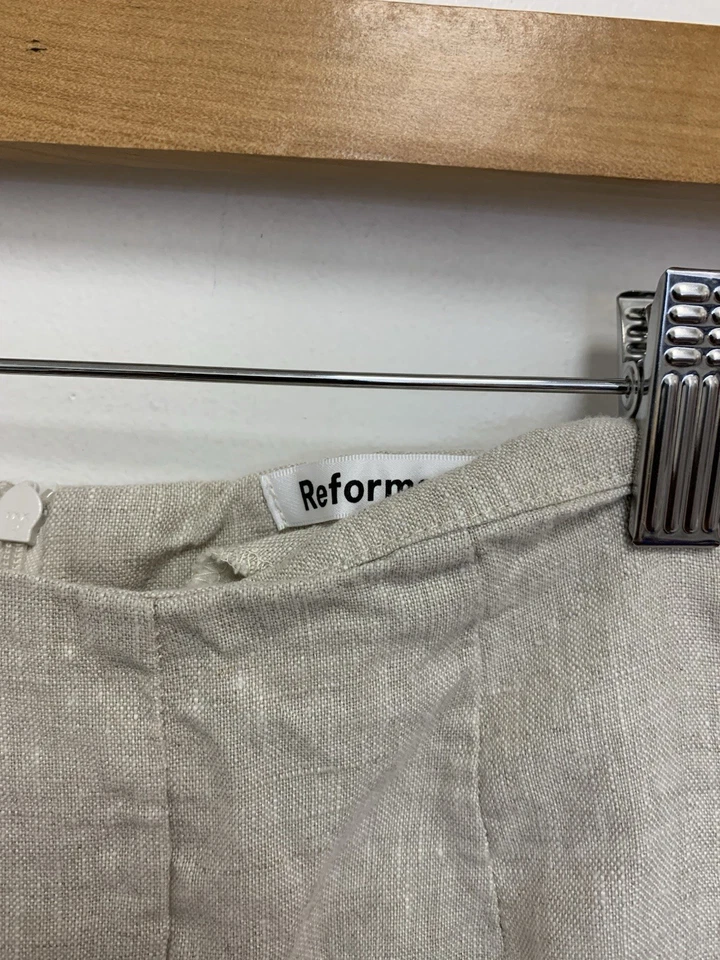 Pantalones de pierna recta de lino Reformation 2P Foto 2 de 3