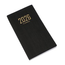 Daily Planner Notebook, 6.8 x 3.8" 2026 to Do List Notebook, Black