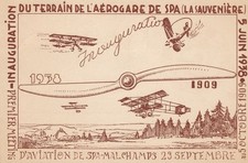 1938 BELGIUM, Aviation Day at Spa - First Flight Spa-Brussels