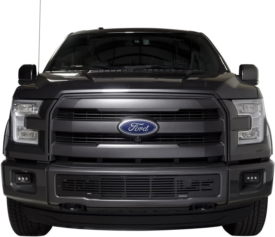 Putco 87160 Bar Style Bumper Grille Fit for Ford F150 - Stainless Steel, Black - Image 2 of 4