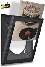 Art Vinyl Play & Display Record Frame Black Individual