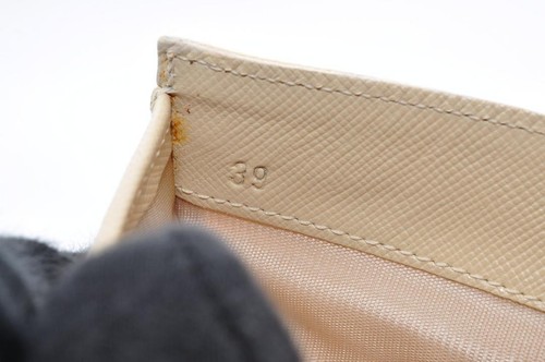 Used PRADA Triangular Logo Plate Trifold Wallet Nylon Leather with Box Japan - Picture 12 of 15