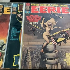 Eerie Magazine Lot #s 81,82,83 Warren