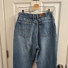 Vintage Women's High Waisted Riders LEE Classic Blue Denim Jeans Size 12