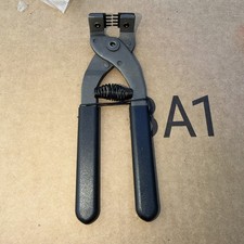 Leather Punch Tool Silent Pliers, 6.7in Handheld Hole 4mm-4 teeth