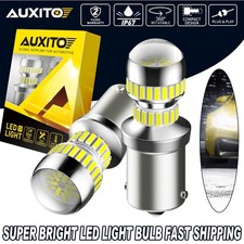 2X 1156 CAR BA15S WHITE GLOBE REVERSE 54SMD LED TURN LIGHT TAIL BULB BACKUP 12V