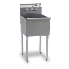 Eagle Group 2118-1-16/4-If Utility Sink 18 In X 21 In, 1, 3, Floor, Stainless