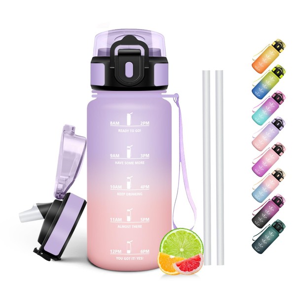Honeyholly Trinkflasche Kinder 500ML Bpa-Frei Auslaufsicher Mit-image