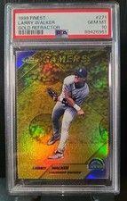 Larry Walker 1999 Topps Finest #271 Gold Refractor /100 COLORADO ROCKIES PSA 10