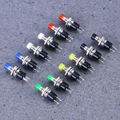  24 Pcs Momentary Push Button Schalter Spst-druckknopf Druckknopfschalter