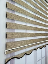 Bamboo Fabric Color options Fabric Zebra Roller Blinds Curtain For All Room,