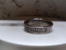 IDAHO - Size 9  State Quarter Coin Ring