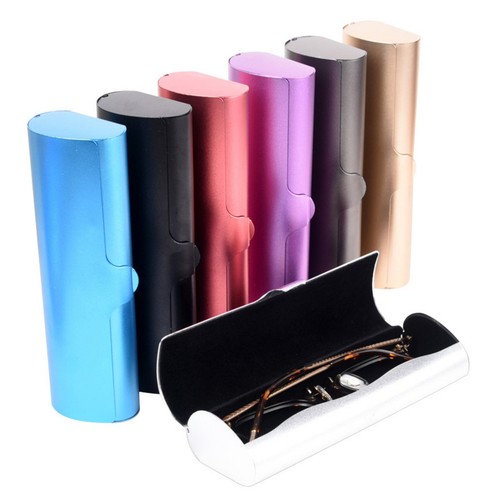 Lightweight Metal Aluminum Glasses Case for Sunglasses and Reading Eyeglasses - Picture 1 of 20