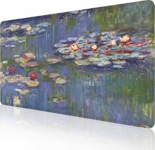 Gaming Large Mouse Pad 35.4L x 15.7W inches, Water Lilies By Claude Monet