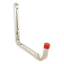 GRAINGER APPROVED 4PB78 PK 2 Storage Hook,Silver,Steel,10 13/16 in D 4PB78