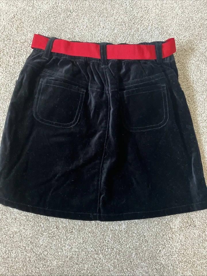 NWT Crazy 8 Black Velvet Christmas Skirt Girl’s Size Medium 7/8 Holiday Pics - Image 4 of 4