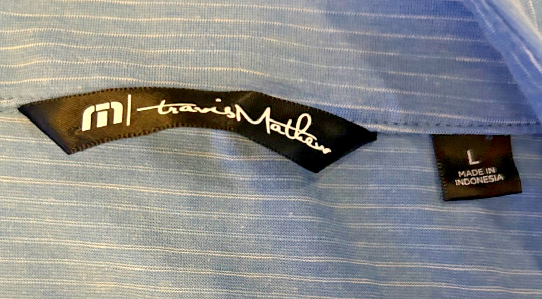 Travis Mathew Performance Pullover Men Large Blue… - image 4