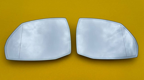 17-25 OEM Audi Q5 SQ5 Q7 L+R SIDE VIEW MIRROR WIDE ANGLE GLASS HEATED AUTO DIM