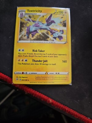 SEALED  Toxtricity 063/189 Pokémon Cosmos Holo Rare Promo NM