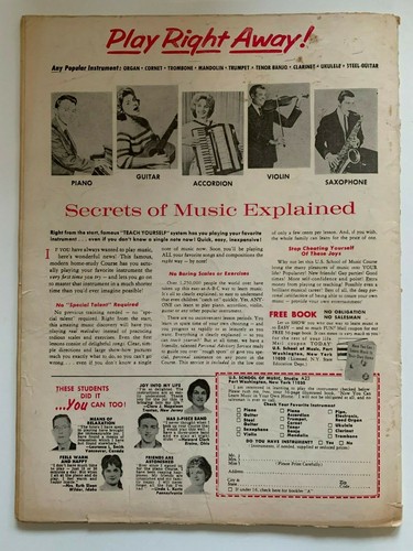 SONG HITS MAGAZINE MARCH 1967 THE STANDELLS / DEBIE LORI KAYE / JOHNNY MATHIS - Imagen 2 de 5