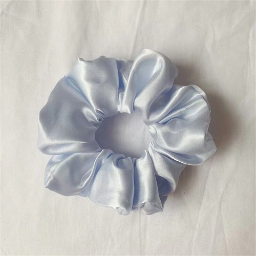 DIY Girls Large Size Smooth Satin Headdress Hair Rope Scrunchies Hair Ring Ti 。 - Picture 21 of 30