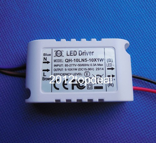 1 Stck. 5-10x1 High Power LED Treiber AC 85-277V auf DC15-36V 300mA für 5-10 Stck. x1W LED - Bild 3 von 4