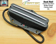 Artec TRA73C Chrome Alnico 5 Hot Rail Bridge Humbucker Pickup For Tele TL Guitar