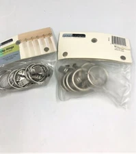 intercrown window hardwware metal clip rings / 1.2" Inner Diameter / 2 Packs