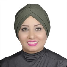 Turban Headband Lady Muslim Head Hijab Turban Wrap Cover Cotton Spandex Blend