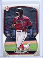 Ruben Santana 1st Prospect 2023 Bowman Paper Base #BP-42 Arizona Diamondbacks
