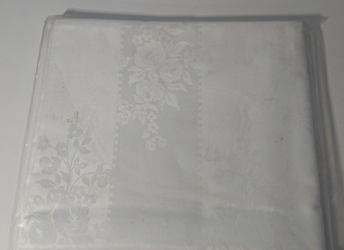 2x Betttuch Bettlaken Bettwäsche irisette 130 x 200 cm weiß floral Blumenmotiv - Picture 5 of 12