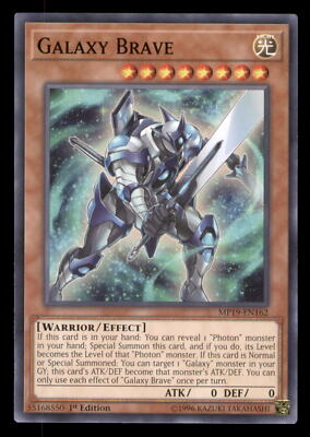 Yugioh Galaxy Brave #MP19-EN162 2019 Gold Sarcophagus Tin Mega Pack LP