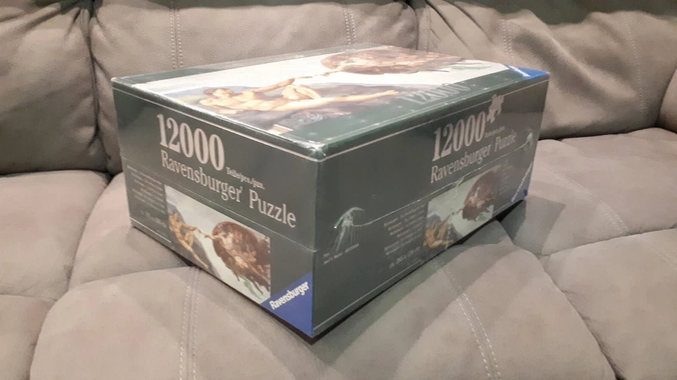 Puzzle 12000 Pezzi Ravensburger - La Creazione di Adamo - Michelangelo - Nuovo - Immagine 3 di 4