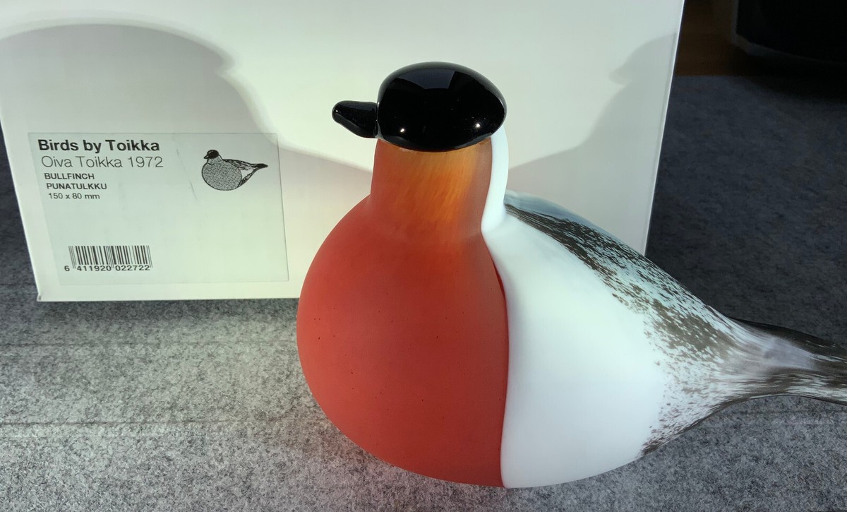  bird イッタラ　バード　ブルフィンチ　Bullfinch Iittala Oiva Toikka Bird Birds 1994 Bullfinch 150 x 80mm NEW