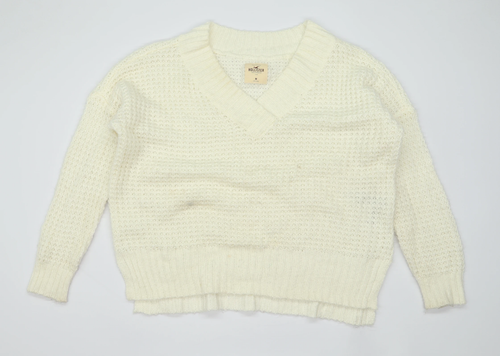 Hollister Womens Size M Cream Jumper 