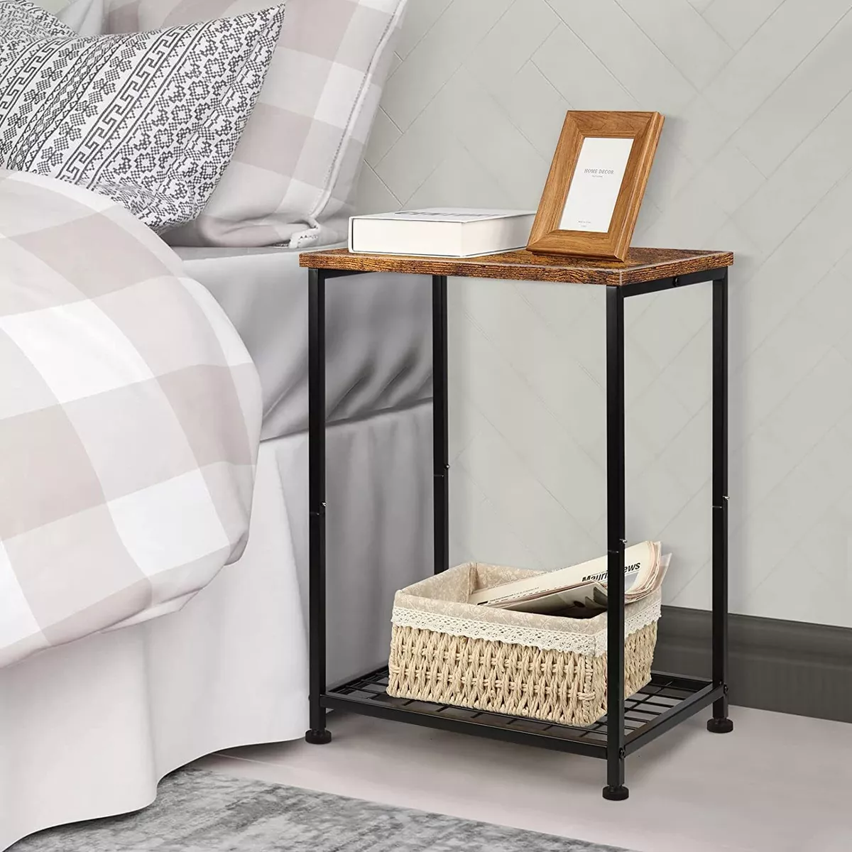 Nightstand Set of 2 End Side Table Night Stand Modern Bedside