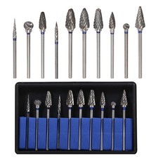 10Pcs Dental Lab Polishing Bur Drills Tungsten Steel Carbide Burs 2.35MM CE FDA