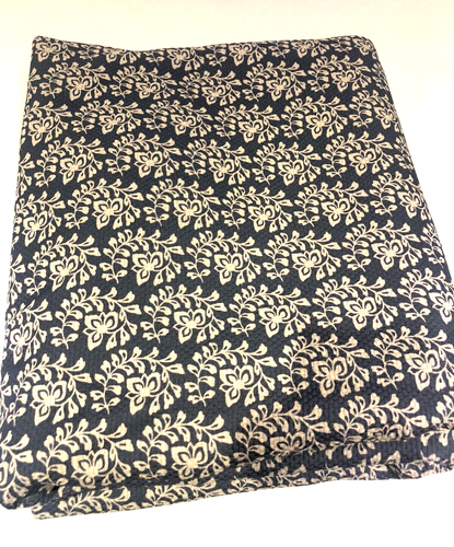 2.3 MTRS BLUE WHITE DITSY FLORAL FRENCH FABRIC THICK UPHOLSTERY MATERIAL AZ03 - Picture 3 of 8