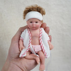 5.5" Micro Preemie Full Body Silicone Baby Doll "Jose" Lifelike Mini Reborn Doll