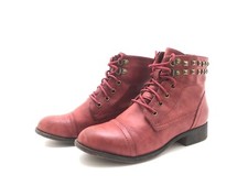 Jumex Damen Stiefel Stiefeletten Ankle Boots Komfortschuhe Rot Gr. 36 (UK3.5)
