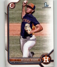 2022 Bowman Draft Michael Knorr #BD-120 Houston Astros