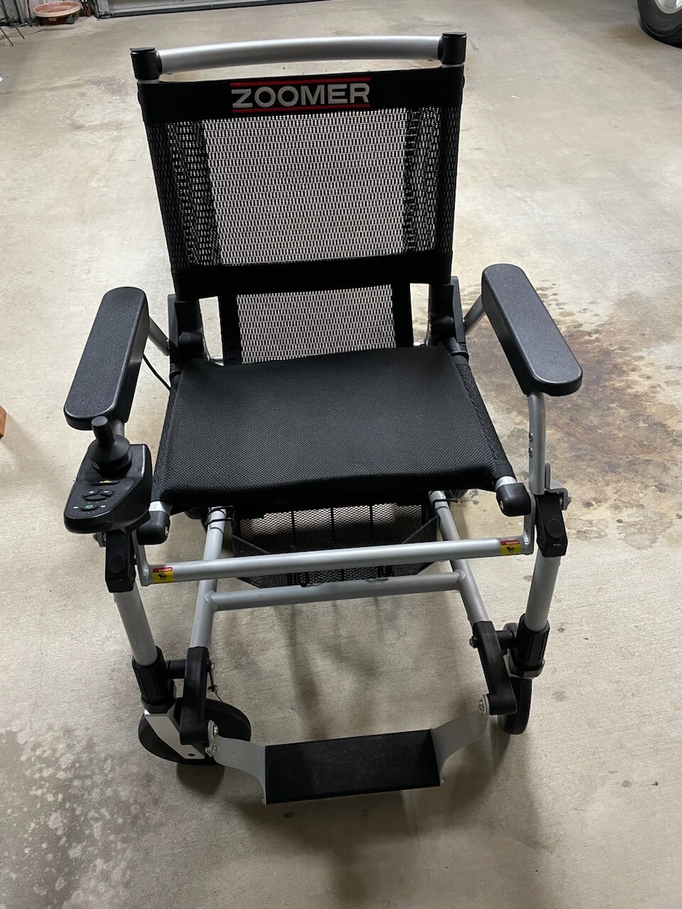 Zoomer Chair Power Electric Wheelchair Lightweight Folds to fit in