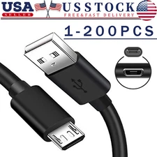 3/6ft Micro USB Fast Charging Cable Cord For Samsung Android Phone Charger LOT